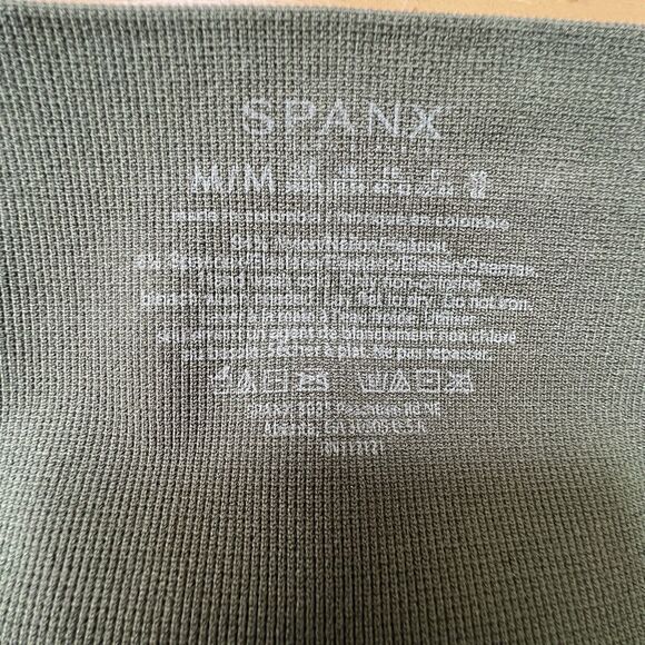 SPANX Look At Me Now Seamless Leggings Green Camo‎ Size Med - Picture 6 of 8